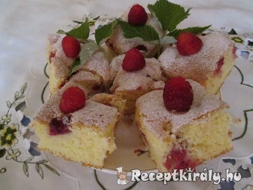 Málnás szelet recept