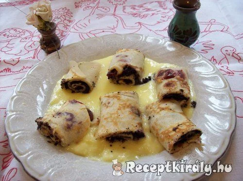 Meggyes palacsinta vaníliás sodóval