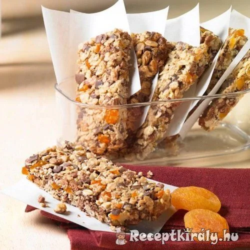 Müzliszelet otthon készítve recept