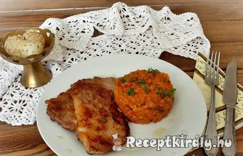 Natúr szelet paradicsomos gerslivel recept