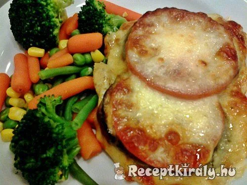 Padlizsános-paradicsomos csirkemell mozzarellával