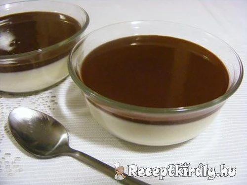 Panna cotta csokoládé öntettel recept