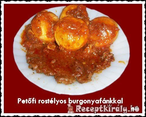 Petőfi rostélyos burgonyafánkkal