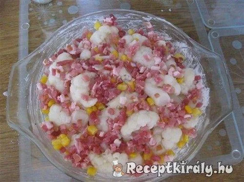 Rakott karfiol sonkával