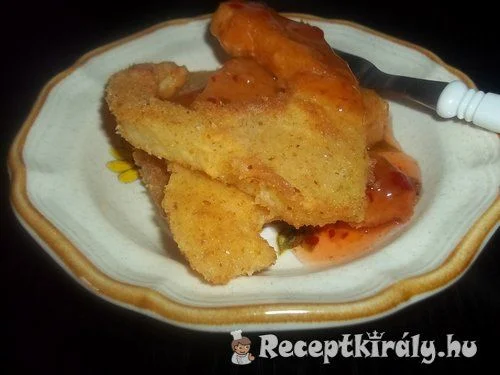 Rántott cukkini édes chiliszósszal recept