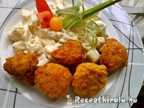 Rántott karfiol majonézes burgonyával