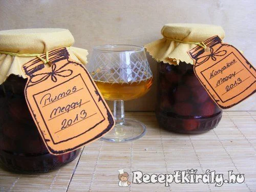 Rumos meggy recept