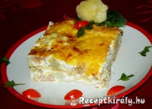 Sajtos-karfiolos brokkoli rakottas recept