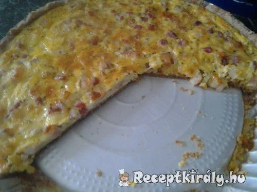 Sajttorta szalonnával
