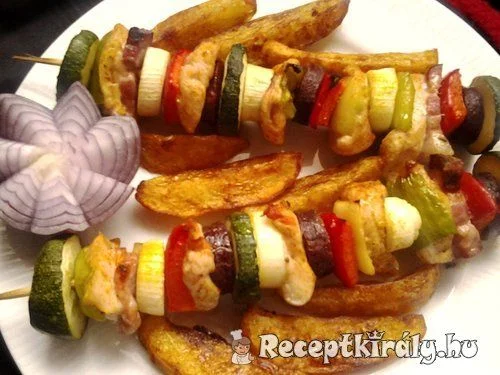 Saslik csirkéből recept