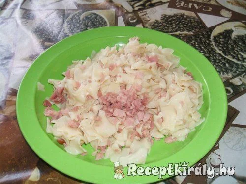 Sonkás tészta recept