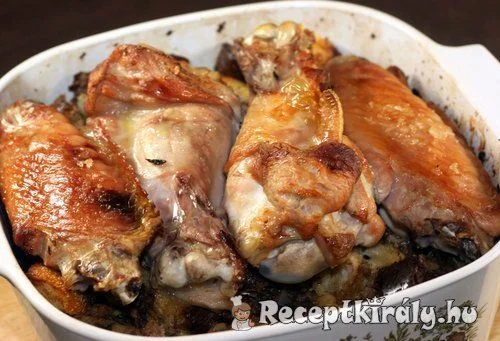 Sült pulykaszárny recept