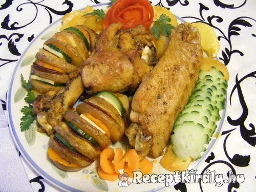 Sült pulykaszárny II recept