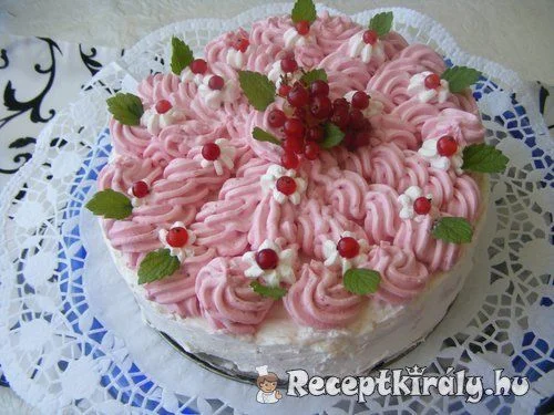 Sütés nélküli ribizli torta
