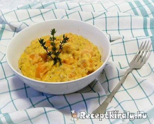 Sütőtökös gerslis rizottó recept