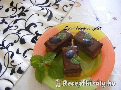 Szilvalekváros szelet recept
