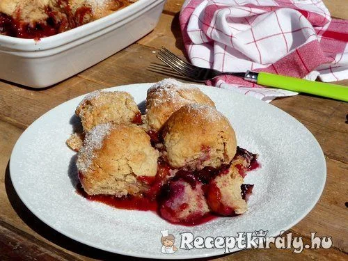 Szilvás cobbler recept