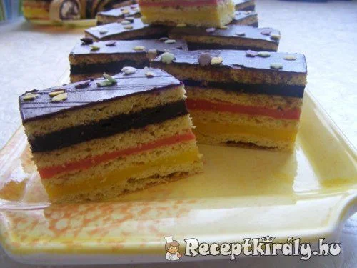 Színes szelet recept