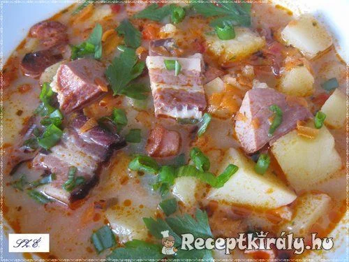 Tárkonyos savanyú zöldségleves