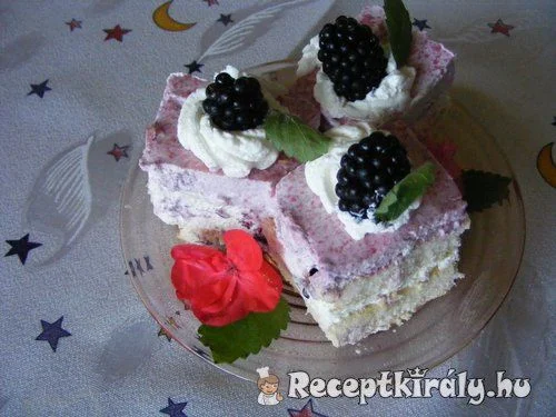 Tejfölös szedres kocka recept