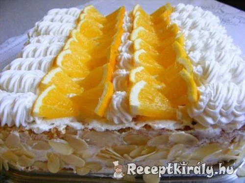 Tejszínes narancstorta recept