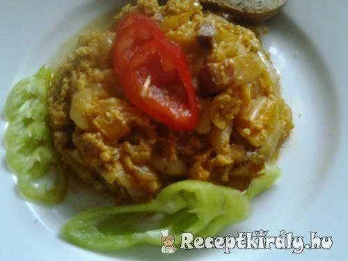 Tojásos lecsó recept