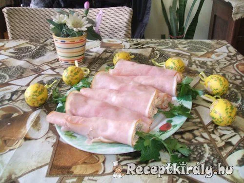 Tojáspástétommal töltött sonka