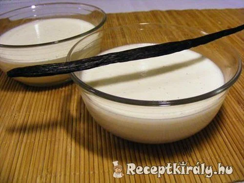 Vaníliás panna cotta