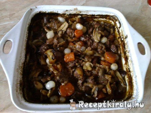 Vörösboros marhatokány recept