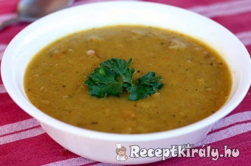 Zabpelyhes zöldborsókrémleves recept
