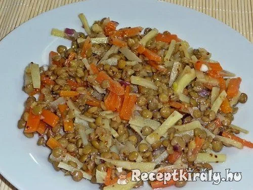 Zöldséges lencsesaláta recept