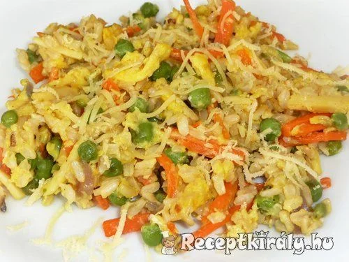Zöldséges sült rizs recept