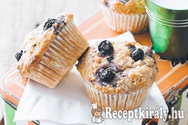 Áfonyás zabpelyhes muffin