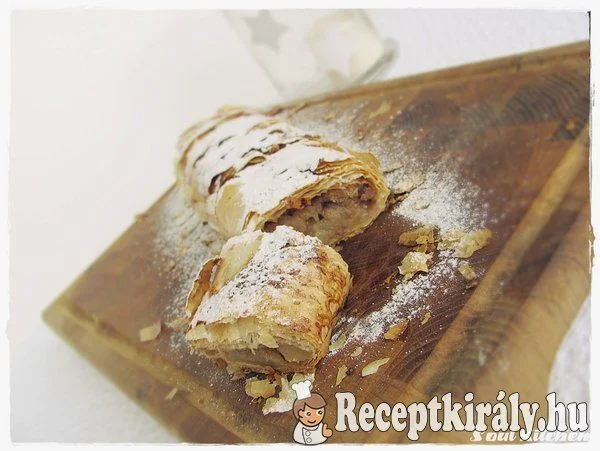 Almás-marcipános rétes recept