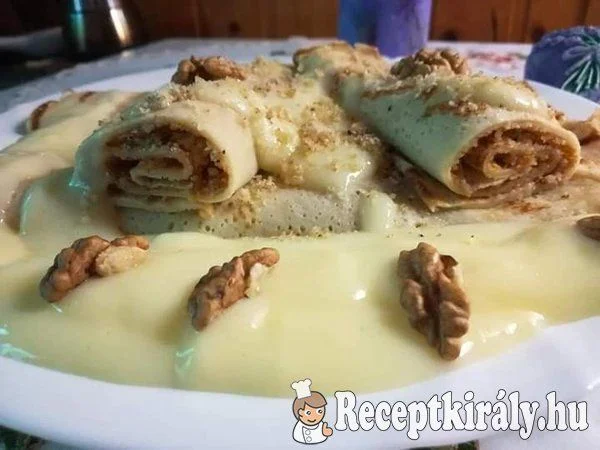 Aranygaluska palacsinta vaníliaöntettel recept