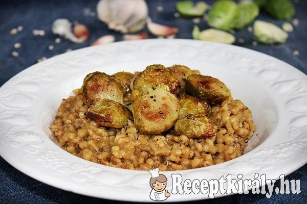 Árpagyöngy rizottó sült kelbimbóval recept