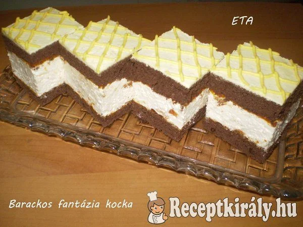 Barackos fantázia kocka Eta módra recept