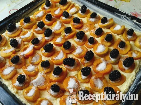 Barackos, szedres süti recept