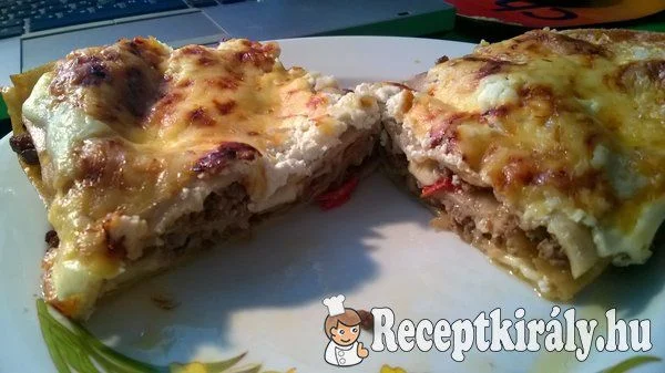 Borsikafüves marharagu lasagne
