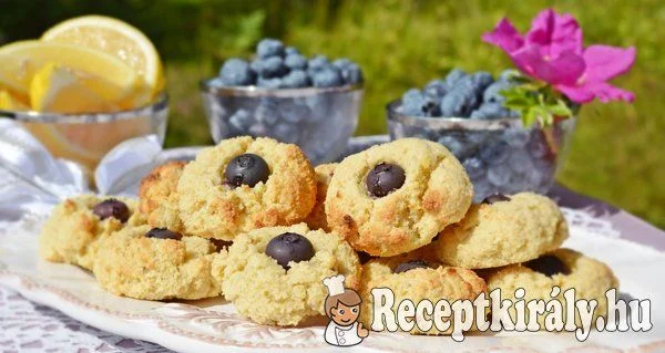 Citromos áfonyás keksz - paleo recept