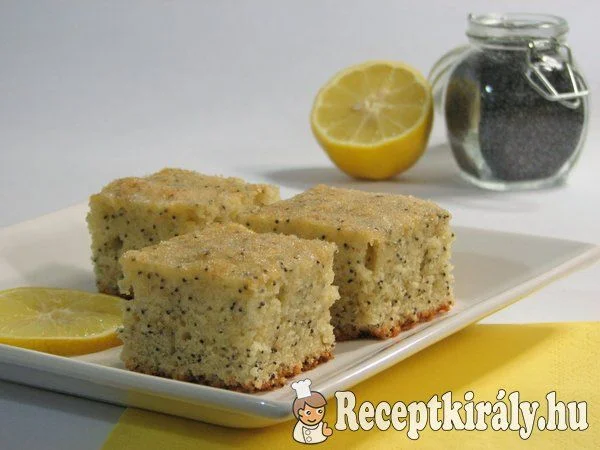 Citromos mákos sütemény recept