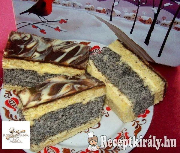 Citromos, mákos szelet recept