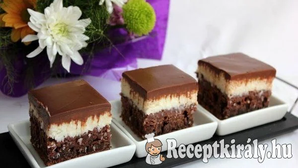 Csokis kekszkocka kókuszkrémmel recept