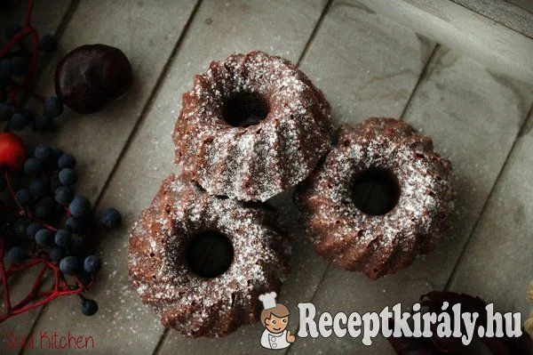 Csokis-kókuszos financier recept
