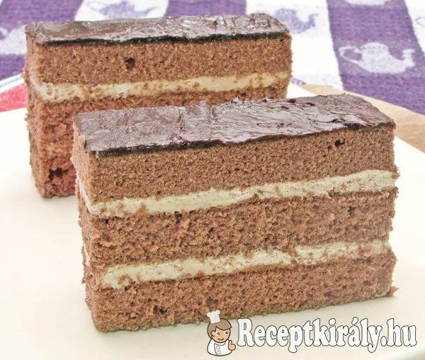 Csokis, krémes piskóta recept
