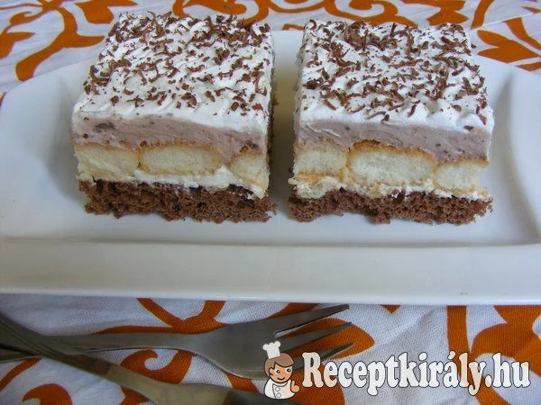 Csokis-vaníliás krémes szelet recept