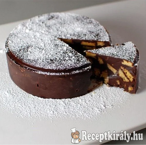 Csokoládés keksztorta recept