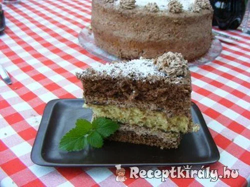 Csokoládés kókuszos torta