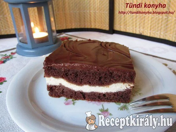 Csokoládés sütemény túrókrémmel recept