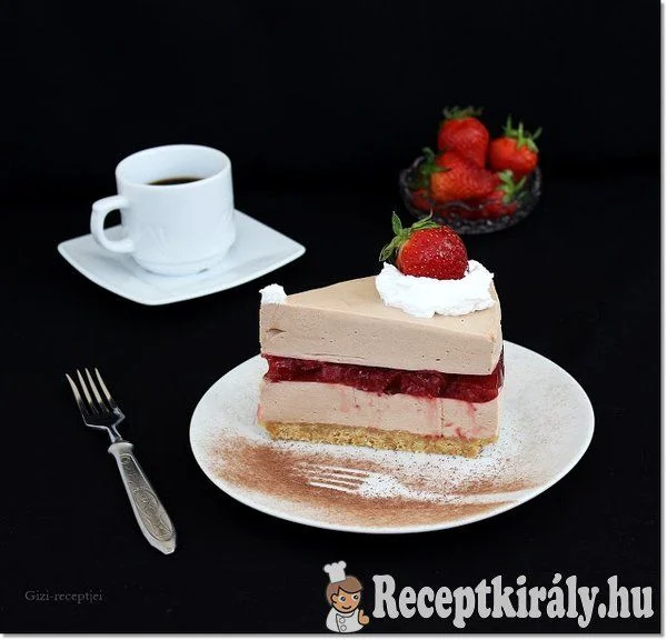 Csokoládétorta eperzselével recept